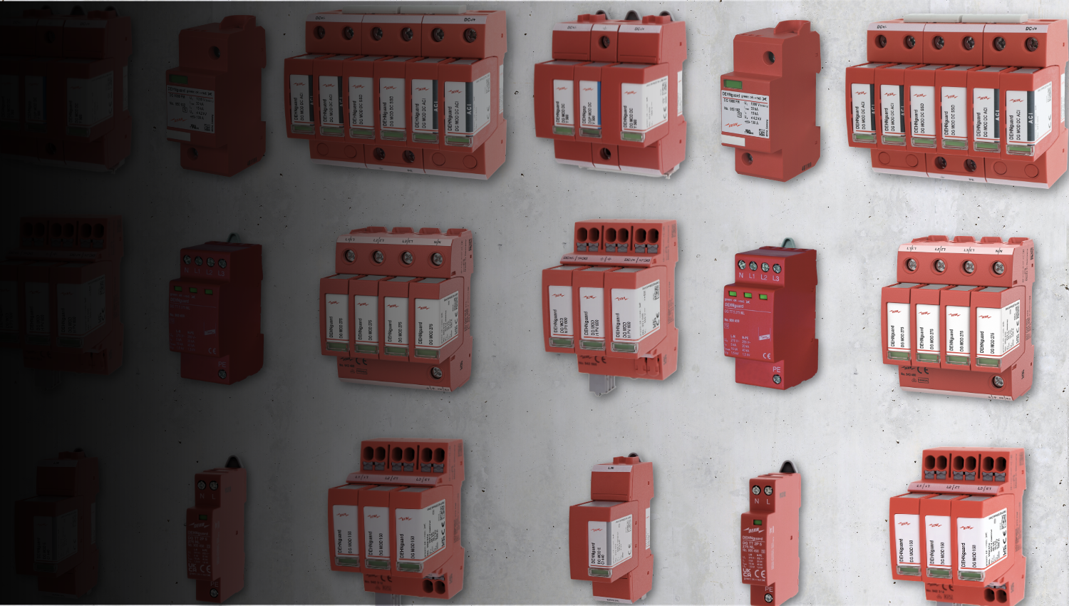 Patchwork DEHNguard family product surge protection 