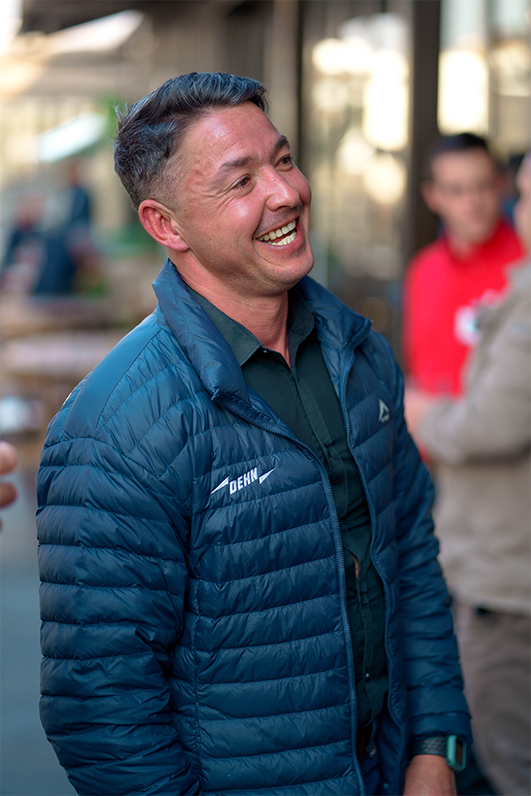 employee laughing